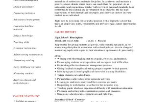 Sample Resume for English Teachers Teacher Resume 9 Free Sample Example format Free