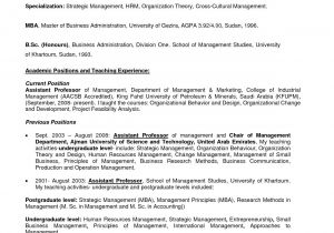 Sample Resume for Experienced assistant Professor In Engineering College Sample Resume for Experienced assistant Professor In