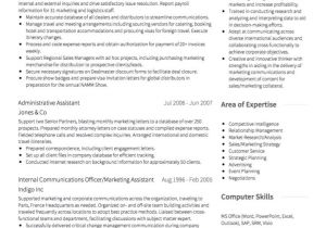 Sample Resume for Experienced Marketing Professional Marketing Cv Examples and Template