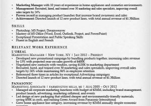 Sample Resume for Experienced Marketing Professional Marketing Resume Sample Resume Genius