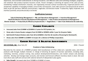 Sample Resume for Experienced Marketing Professional Resume Sample 5 Senior Sales Marketing Executive