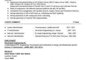 Sample Resume for Experienced Network Administrator 16 Free Sample Network Administrator Resumes Best