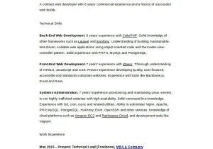 Sample Resume for Experienced PHP Developer PHP Sample Resumes for Experienced Christiantoday Info