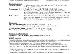 Sample Resume for Experienced software Engineer Free Download Efidlimar Resume Template