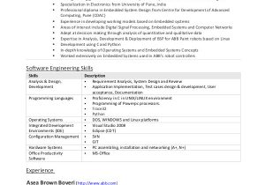 Sample Resume for Experienced software Engineer Free Download software Engineer Resume Example 10 Free Word Pdf