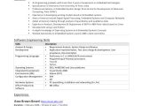 Sample Resume for Experienced software Engineer Pdf software Engineer Resume Example 10 Free Word Pdf