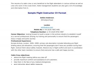 Sample Resume for Flight attendant Position Flight attendant Resume No Experience Sample Experience