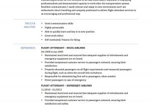 Sample Resume for Flight attendant Position Objective for Flight attendant Resume Resume Ideas