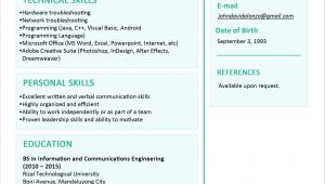 Sample Resume for Fresh Graduate 30 Simple and Basic Resume Templates for All Jobseekers