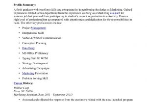 Sample Resume for Fresh Graduate without Work Experience Sample Resume for Fresh Graduate without Work Experience