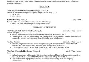 Sample Resume for Fresh Psychology Graduate Sample Resume for Psychology Graduate Http Www