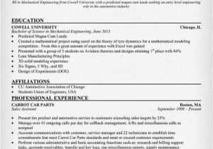Sample Resume for Fresher Mechanical Engineering Student Sample Resume for Fresher Mechanical Engineering Student