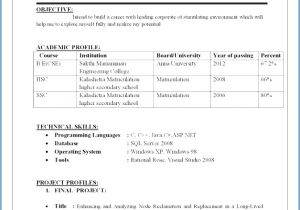 Sample Resume for Freshers Engineers Pdf Download 8 Resume format for Freshers Engineers Pdf Free Download
