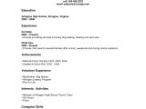 Sample Resume for High School Graduate with Little Experience High School Graduate Resume No Experience High School