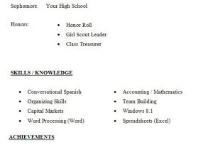 Sample Resume for High School Students 10 High School Resume Templates Free Samples Examples