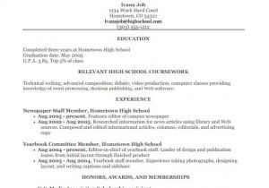 Sample Resume for High School Students High School Resume Template 9 Free Word Excel Pdf