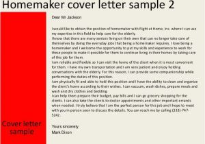 Sample Resume for Homemaker Returning to Work Homemaker Cover Letter