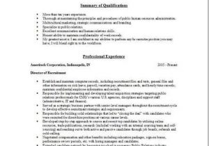 Sample Resume for Hr Recruiter Position Hr Recruiter Resume Examples Samples Human Resources