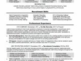 Sample Resume for Hr Recruiter Position Recruiter Resume Sample Monster Com