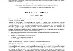 Sample Resume for Hr Recruiter Position Resume for Recruiter Position Sample Sidemcicek Com