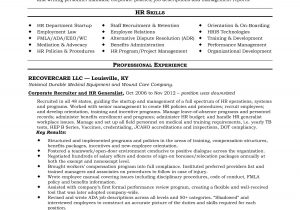 Sample Resume for Hr Recruiter Position Technical Recruiter Resume Summary Bongdaao Com