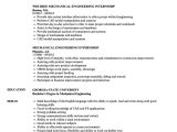 Sample Resume for Internship In Mechanical Engineering Mechanical Engineering Internship Resume Samples Velvet Jobs