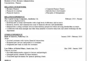 Sample Resume for Internship Internship Resume Sample Career Center Csuf