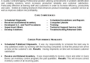Sample Resume for Inventory Manager Inventory Control Procedures Virtuart Me