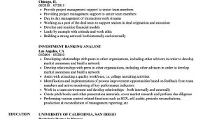 Sample Resume for Investment Banking Analyst Investment Banking Analyst Resume Samples Velvet Jobs