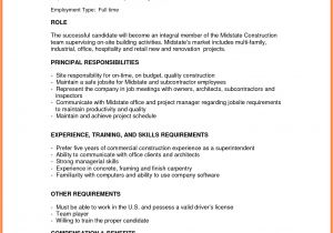 Sample Resume for It Companies 9 Construction Company Resume Template Company Letterhead