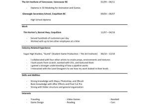 Sample Resume for It Student with No Experience High School Student Resume with No Work Experience