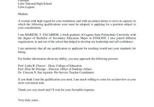 Sample Resume for Job Application for Fresh Graduate Application Letter Sample for Fresh Graduate Computer