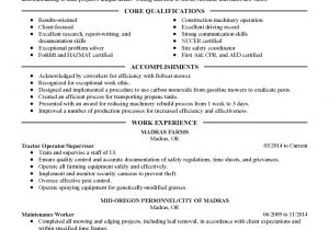 Sample Resume for Lawn Care Worker Examples Of Accomplishments Of Maintenance Worker