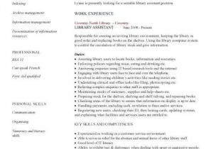 Sample Resume for Library assistant with No Experience Administration Cv Template Free Administrative Cvs