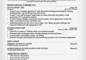 Sample Resume for Live In Caregiver In Canada Caregiver Resume Sample Writing Guide Resume Genius