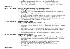 Sample Resume for Managing Director Position assistant Director Resume Examples Created by Pros
