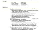 Sample Resume for Managing Director Position Best General Manager Resume Example Livecareer