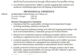 Sample Resume for Managing Director Position Resume for Operations and Staff Management Susan Ireland
