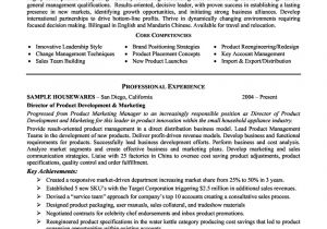 Sample Resume for Marketing Executive Position Product Management and Marketing Executive Resume Example