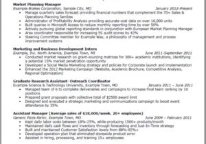 Sample Resume for Mba Marketing Experience Mba Resume Sample Best Professional Resumes Letters