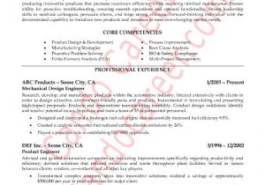 Sample Resume for Mechanical Design Engineer Pdf Mechanical Engineer Sample Resume by Cando Career Coaching