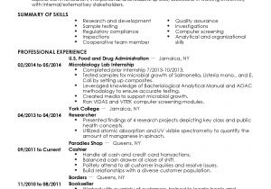 Sample Resume for Microbiologist Professional Microbiology Intern Templates to Showcase