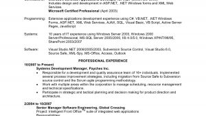 Sample Resume for Net Developer with 2 Year Experience Net Developer Resume 5 Years Sidemcicek Com