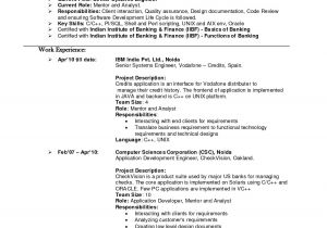 Sample Resume for Net Developer with 2 Year Experience Sample Resume for Net Developer with 2 Year Experience