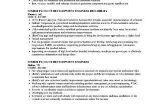 Sample Resume for New Product Development Engineer Senior Product Development Engineer Resume Samples