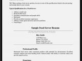 Sample Resume for No Experience Applicant Application Letter for Waitress with No Experience