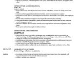 Sample Resume for Office Administration Job Senior Office Administrator Resume Samples Velvet Jobs