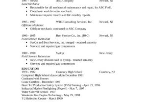 Sample Resume for Oil Field Worker Professional Field Service Technician Resume Example Template