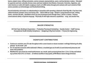 Sample Resume for Oil Field Worker top Oil Gas Resume Templates Samples