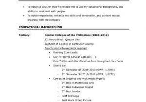 Sample Resume for Ojt Architecture Student Sample Resume for Ojt Students Best Resume Gallery